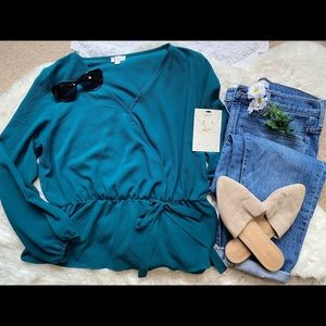 Teal Blouse